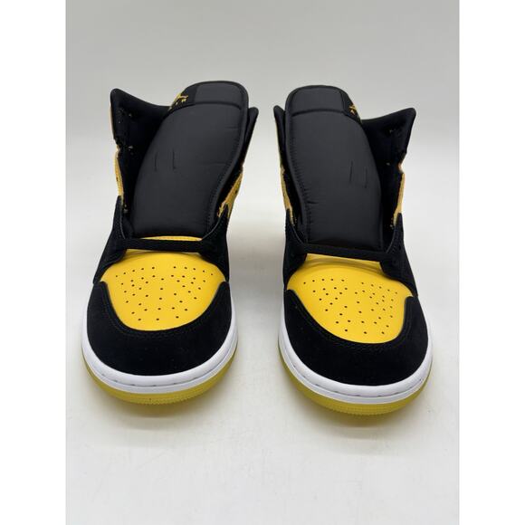 Mens Size 11 Air Jordan 1 Mid SE Blk/Maize/Wht Basketball Shoes HJ6654 071 NEW main image 5